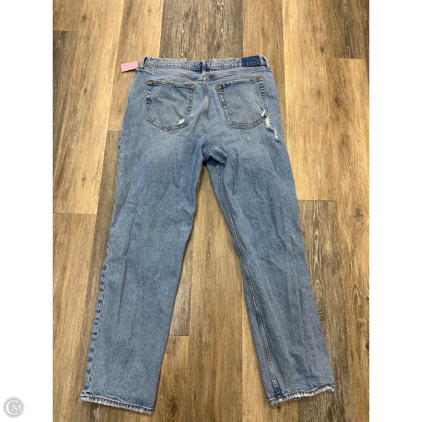 Jeans Straight By Abercrombie And Fitch In Blue Denim, Size: 16L