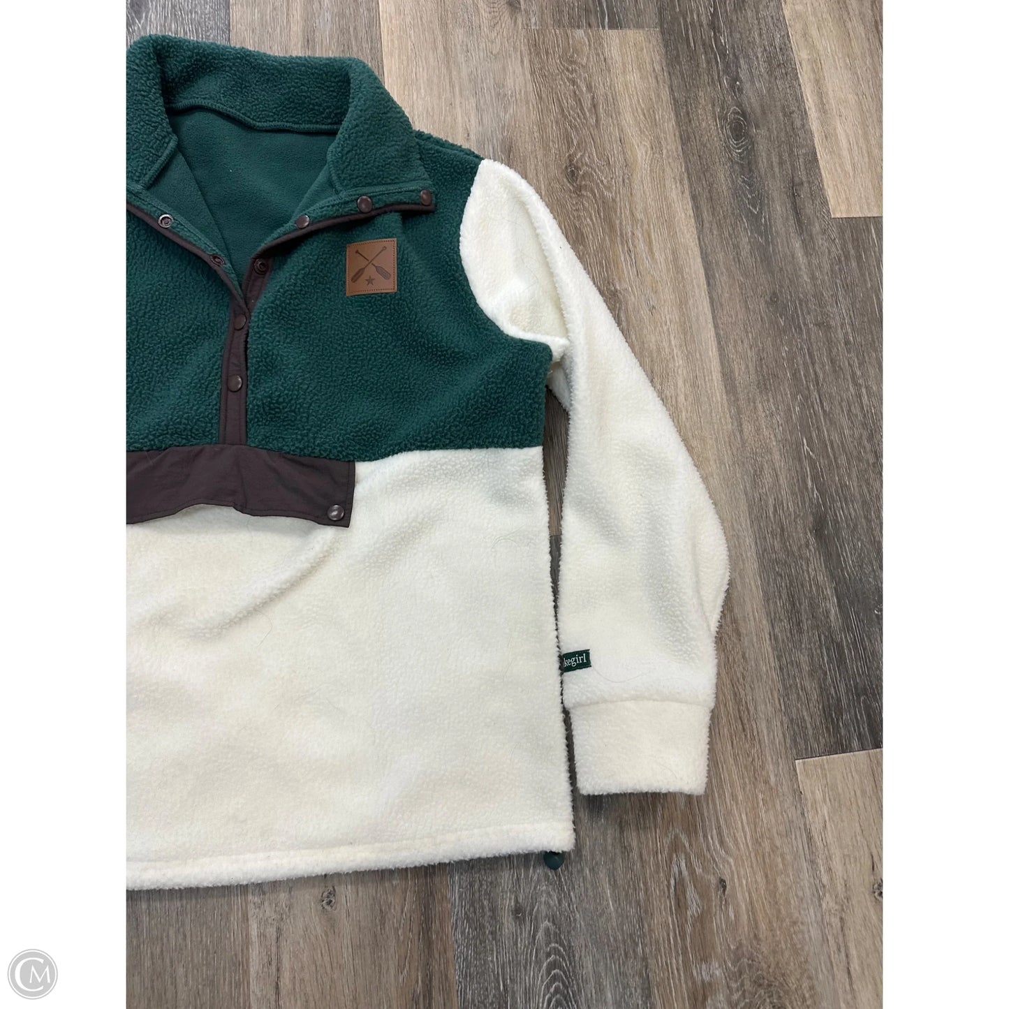 Athletic Fleece By Lakegirl In Green & White, Size: L