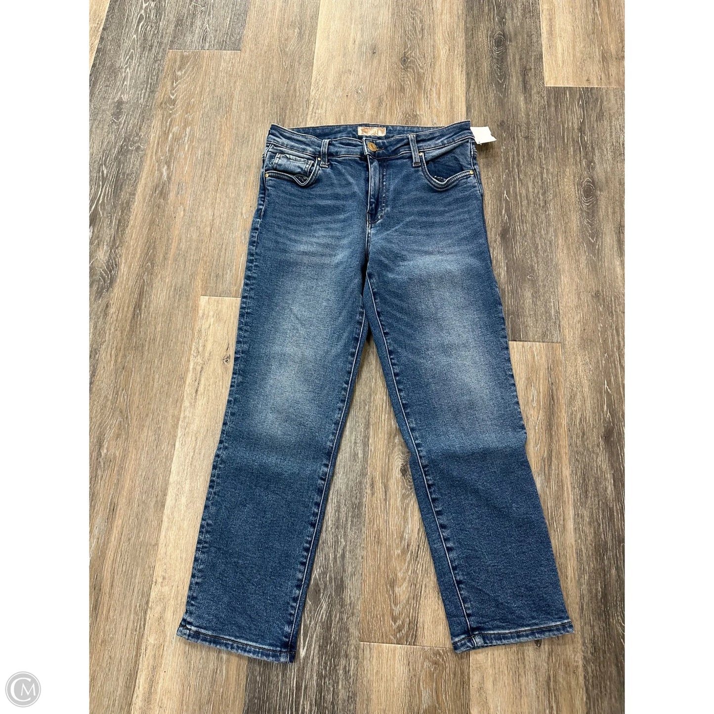 Jeans Cropped By Kut In Blue Denim, Size: 6