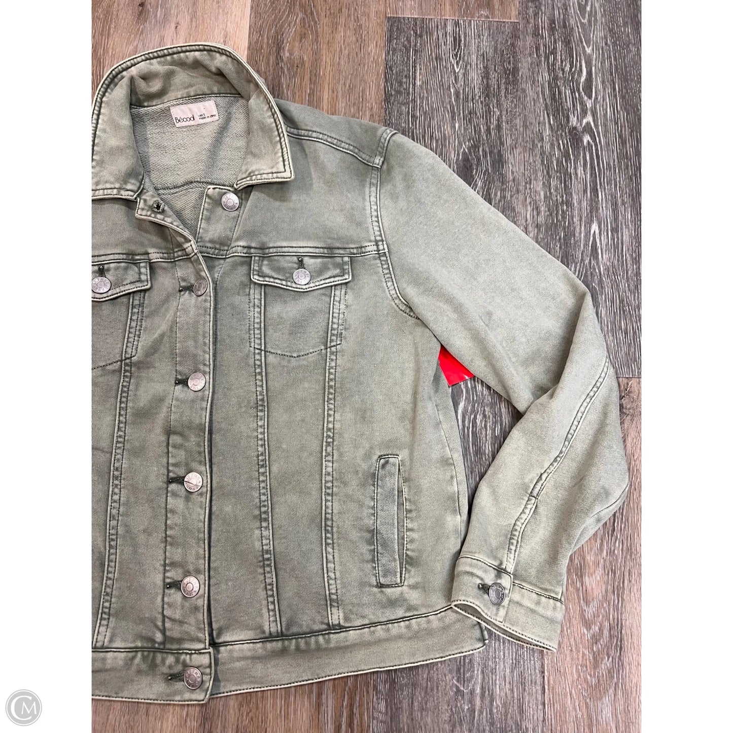 Jacket Shirt By Be Cool In Green, Size: S