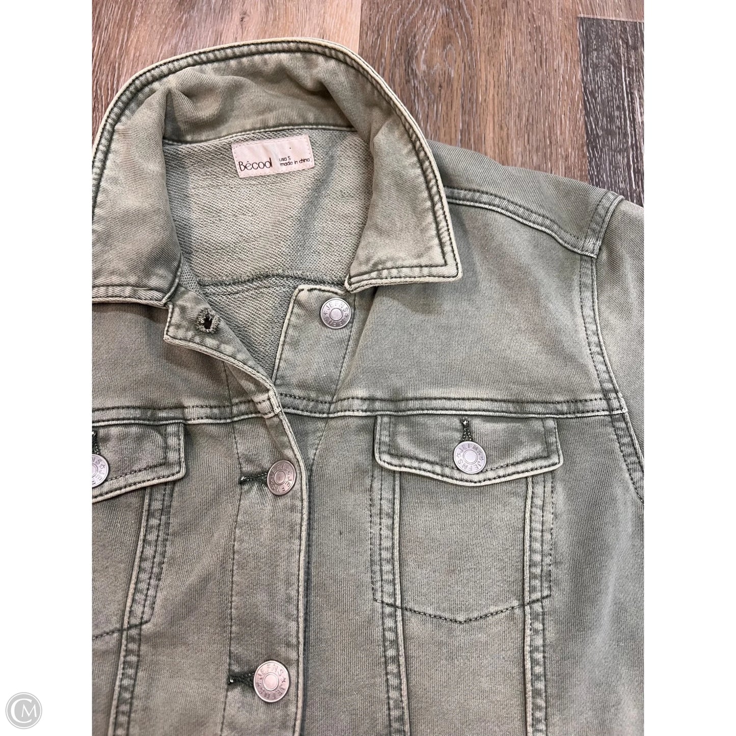 Jacket Shirt By Be Cool In Green, Size: S