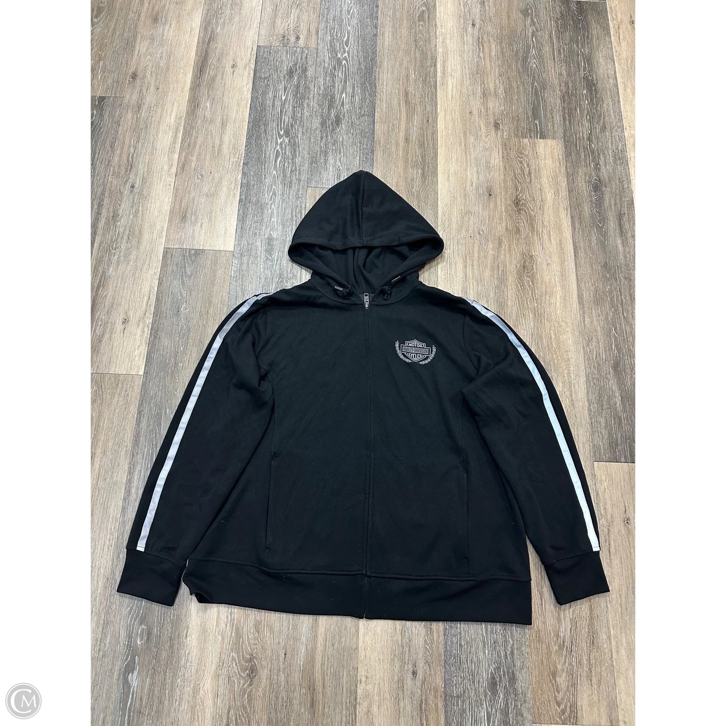 Sweatshirt Hoodie By Harley Davidson In Black, Size: 2x