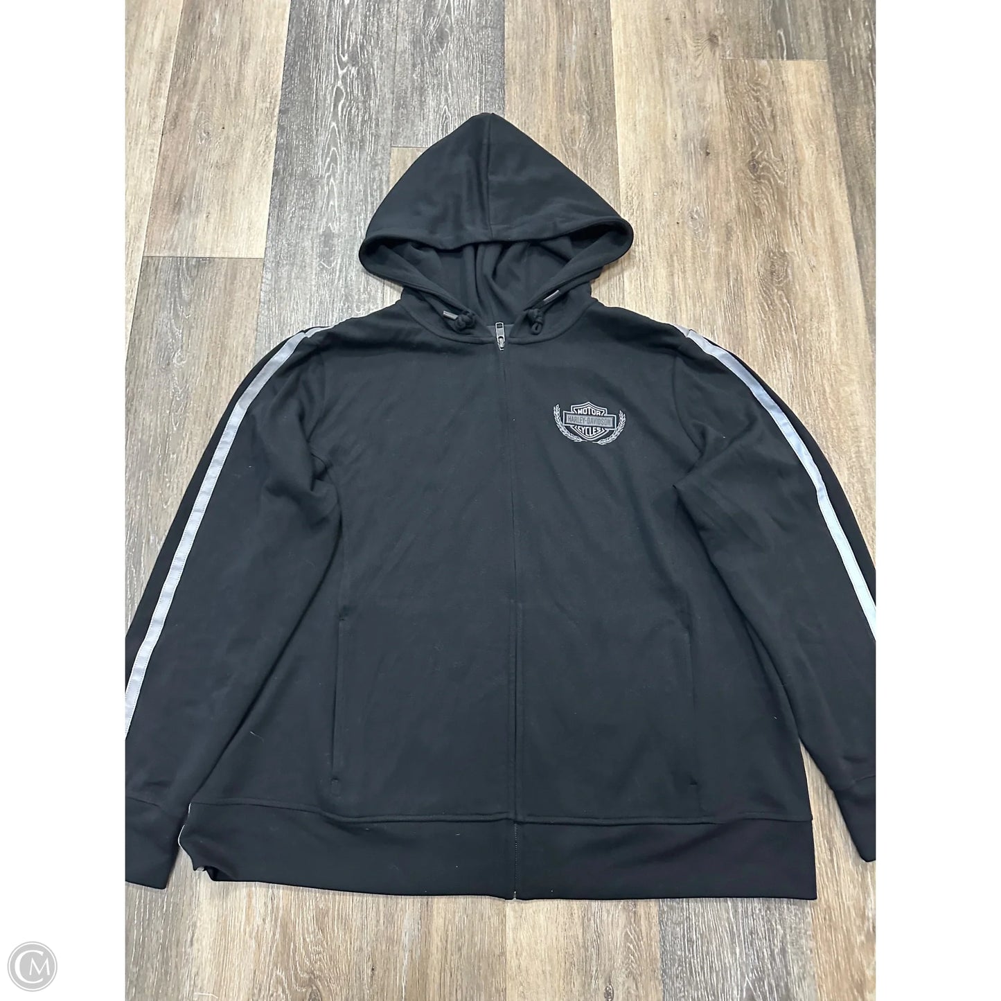 Sweatshirt Hoodie By Harley Davidson In Black, Size: 2x
