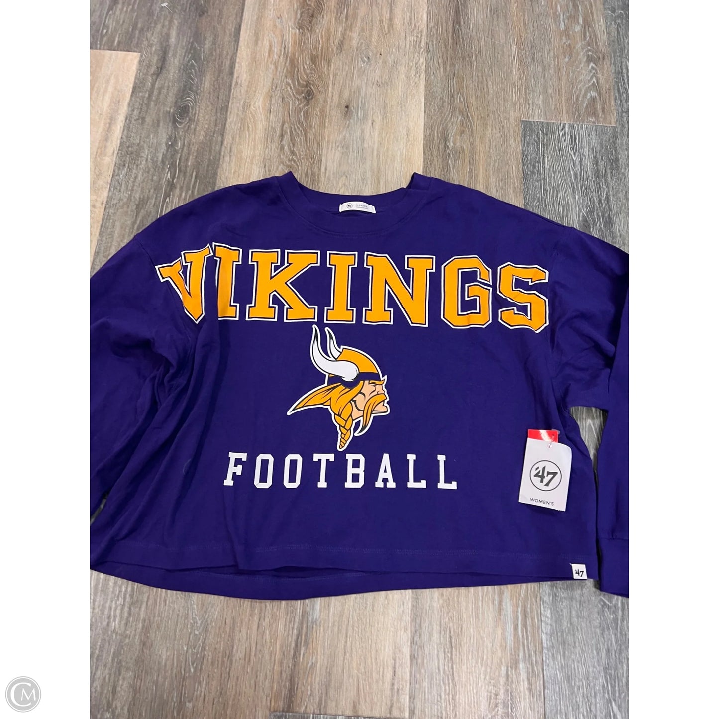 Athletic Top Long Sleeve By ‘47 In Purple, Size: Xl