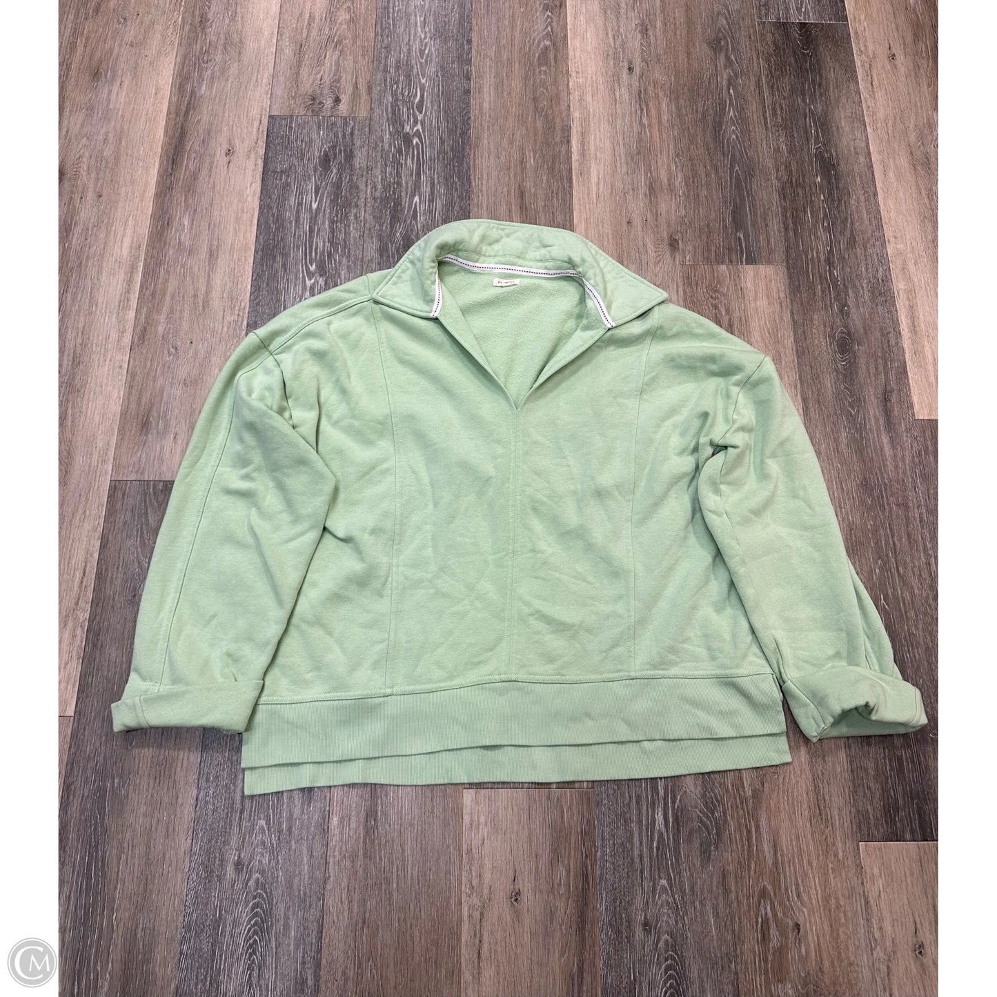 Sweatshirt Collar By Pilcro In Green, Size: Xl