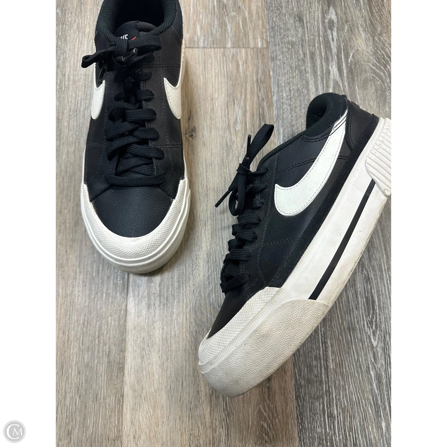 Shoes Athletic By Nike In Black, Size: 9