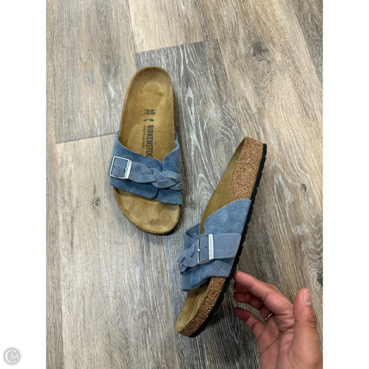 Shoes Flats By Birkenstock In Blue, Size: 9