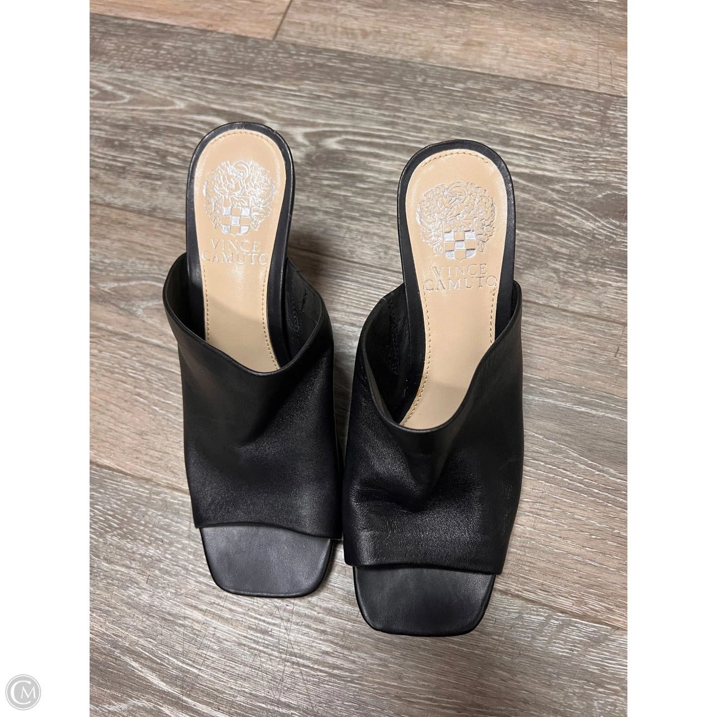 Sandals Heels Kitten By Vince Camuto In Black, Size: 6