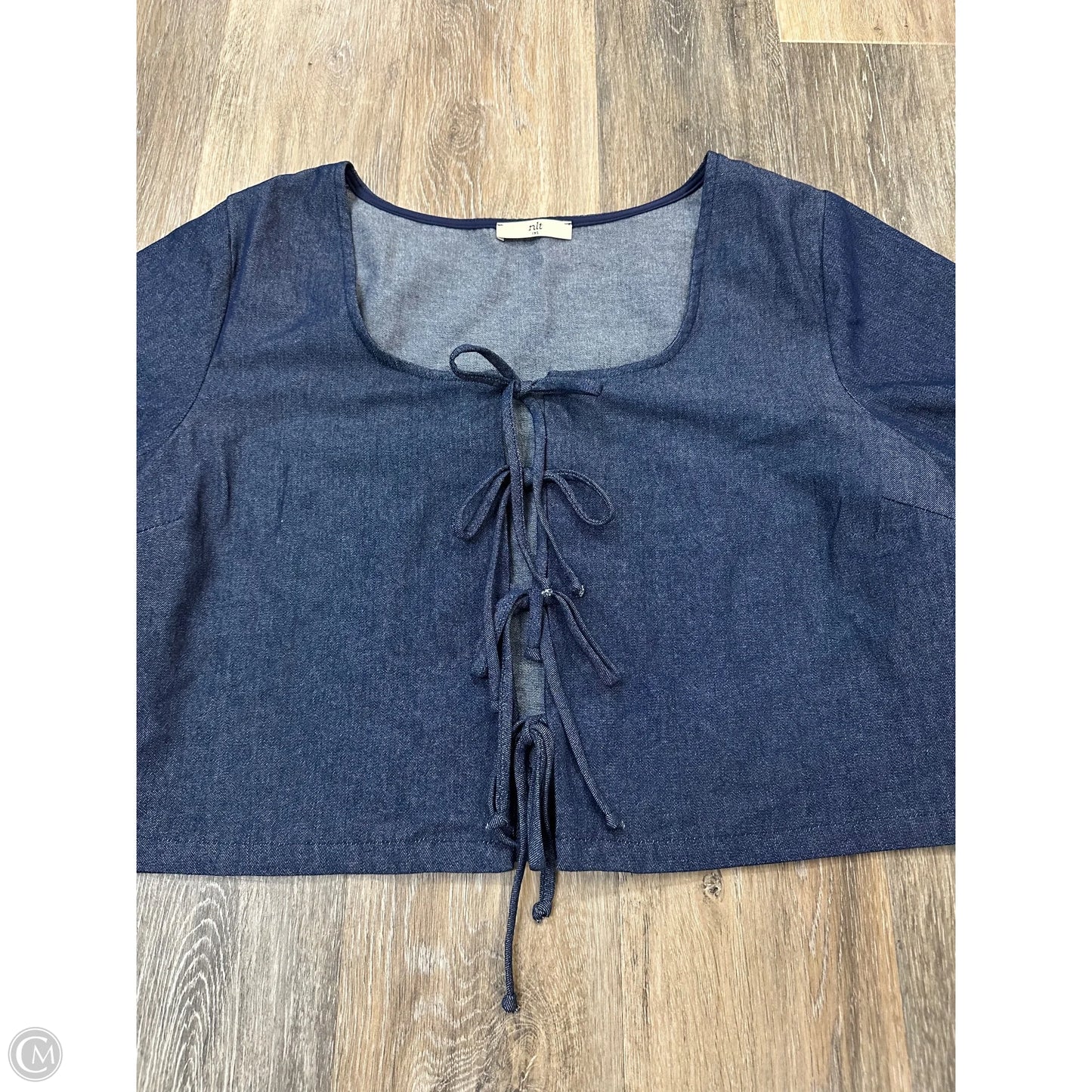 Top Short Sleeve By NLT In Blue, Size: 1x