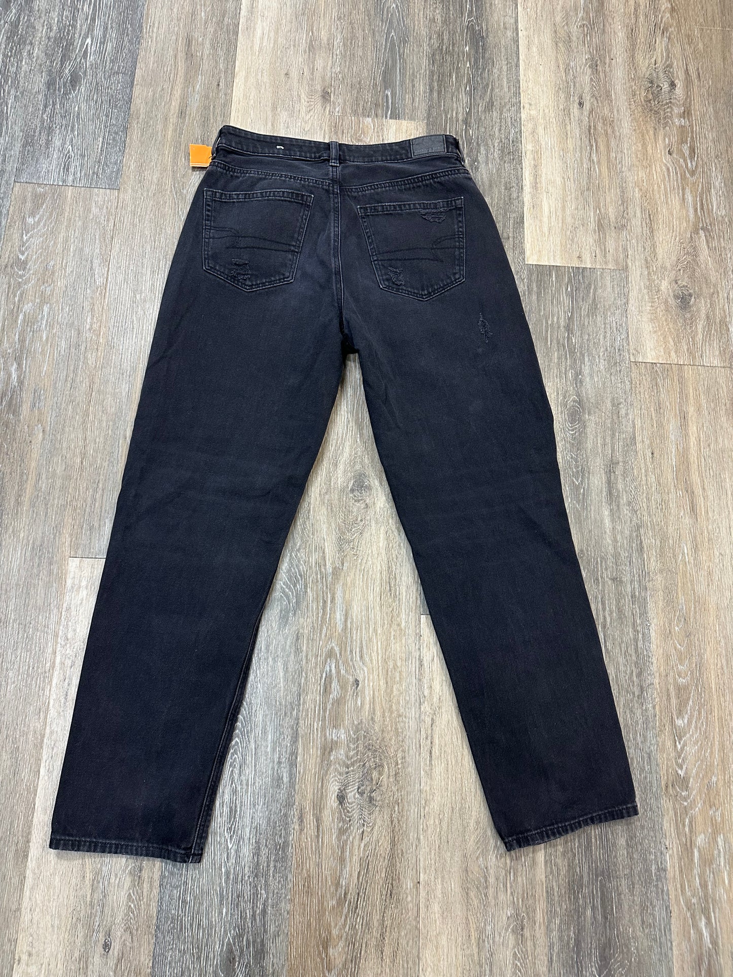Jeans Wide Leg By American Eagle In Black, Size: 8