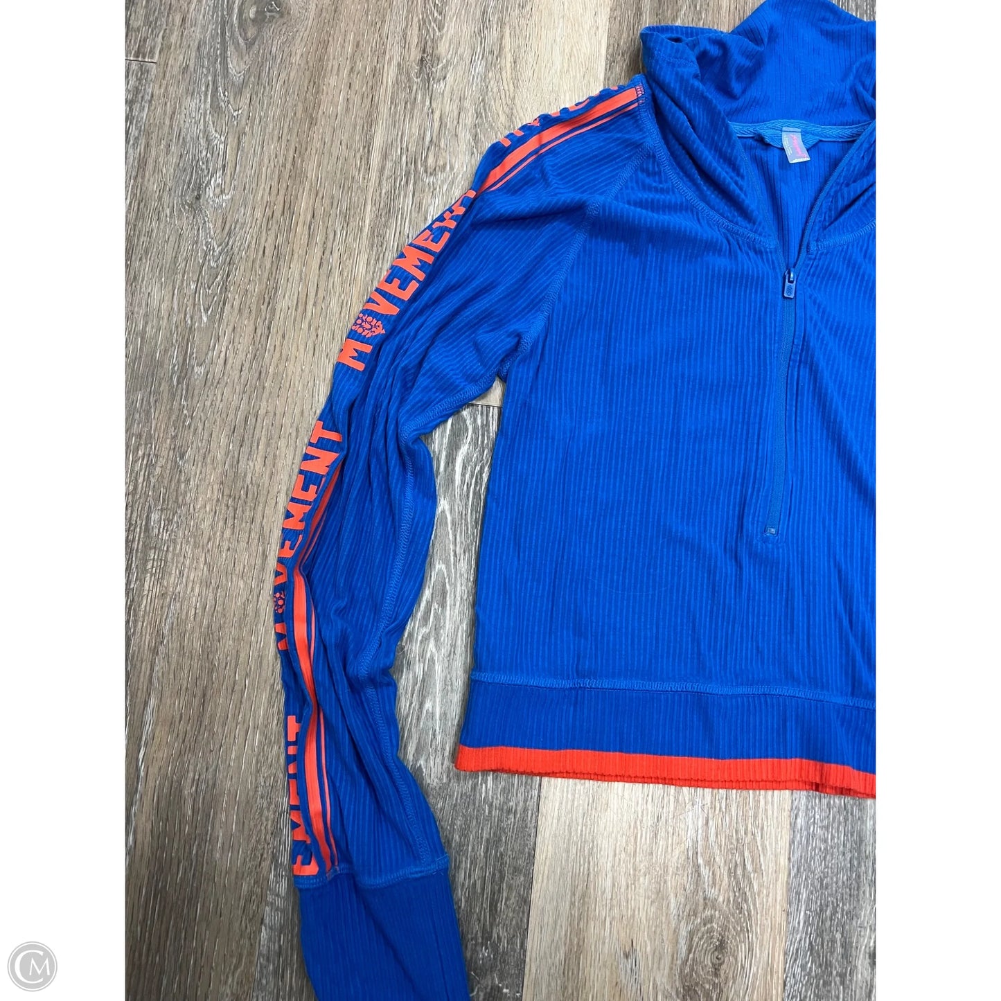 Top Long Sleeve By Free People Movement In Blue, Size: L