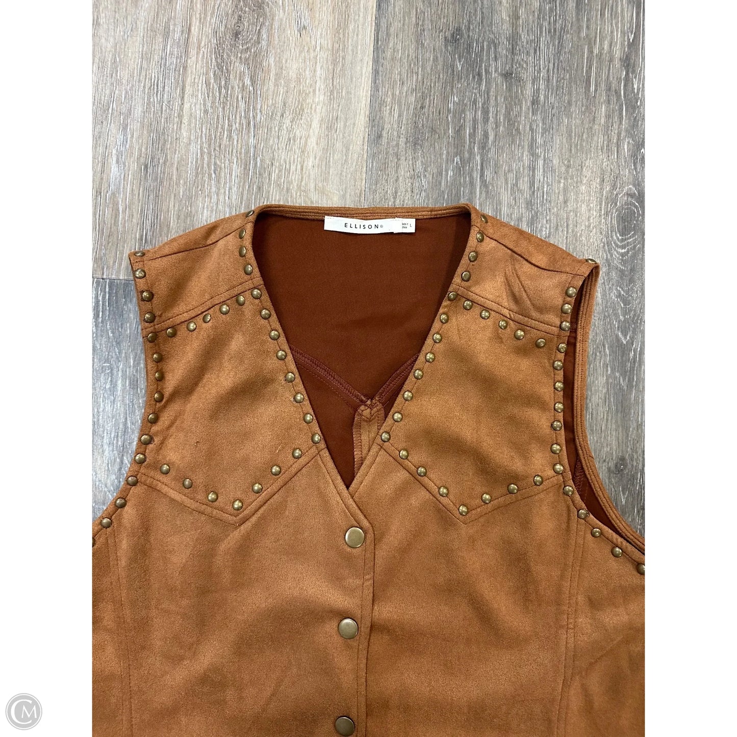 Vest Other By Ellison In Tan, Size: L
