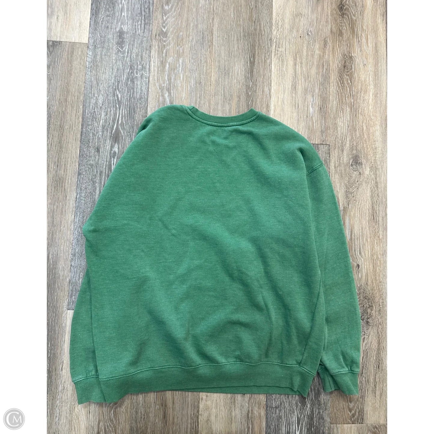 Sweatshirt Crewneck By Def Leppard In Green, Size: M