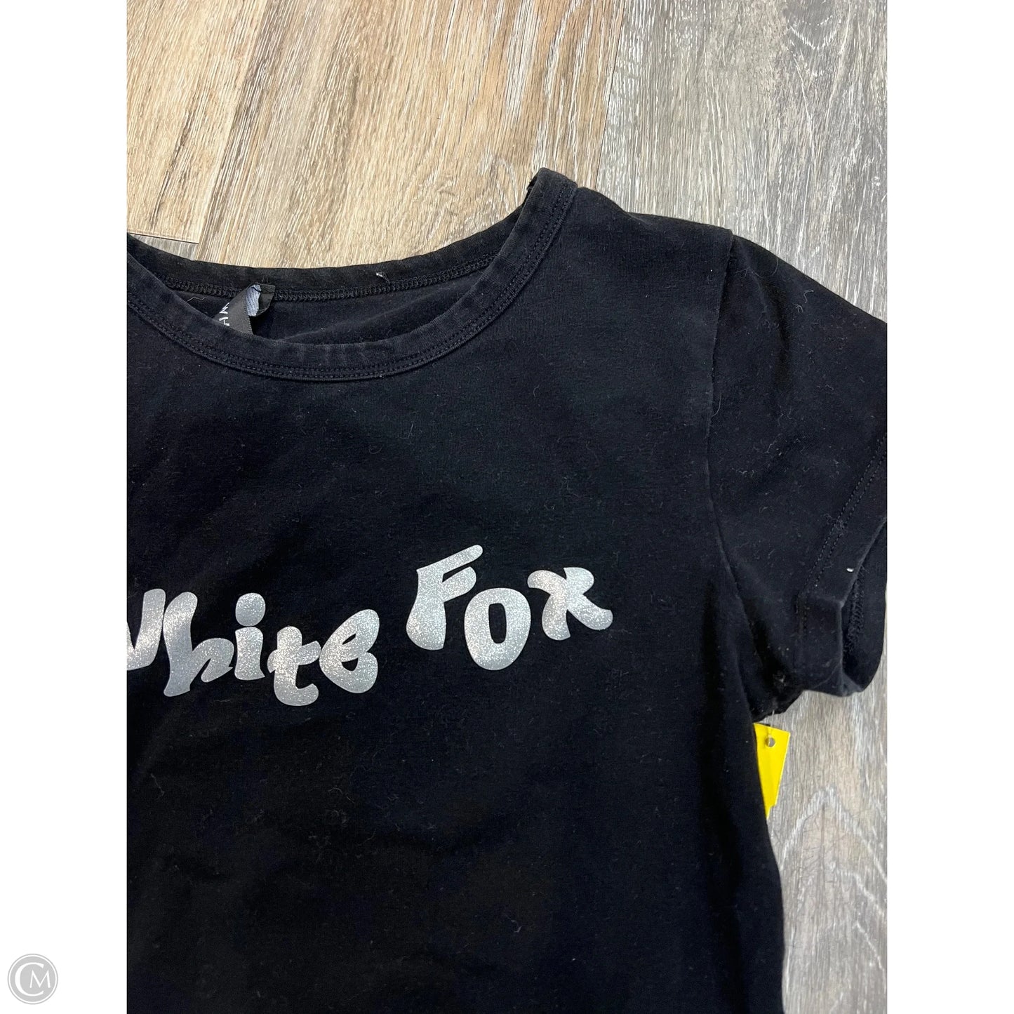 Top Short Sleeve By White Fox In Black, Size: Xs