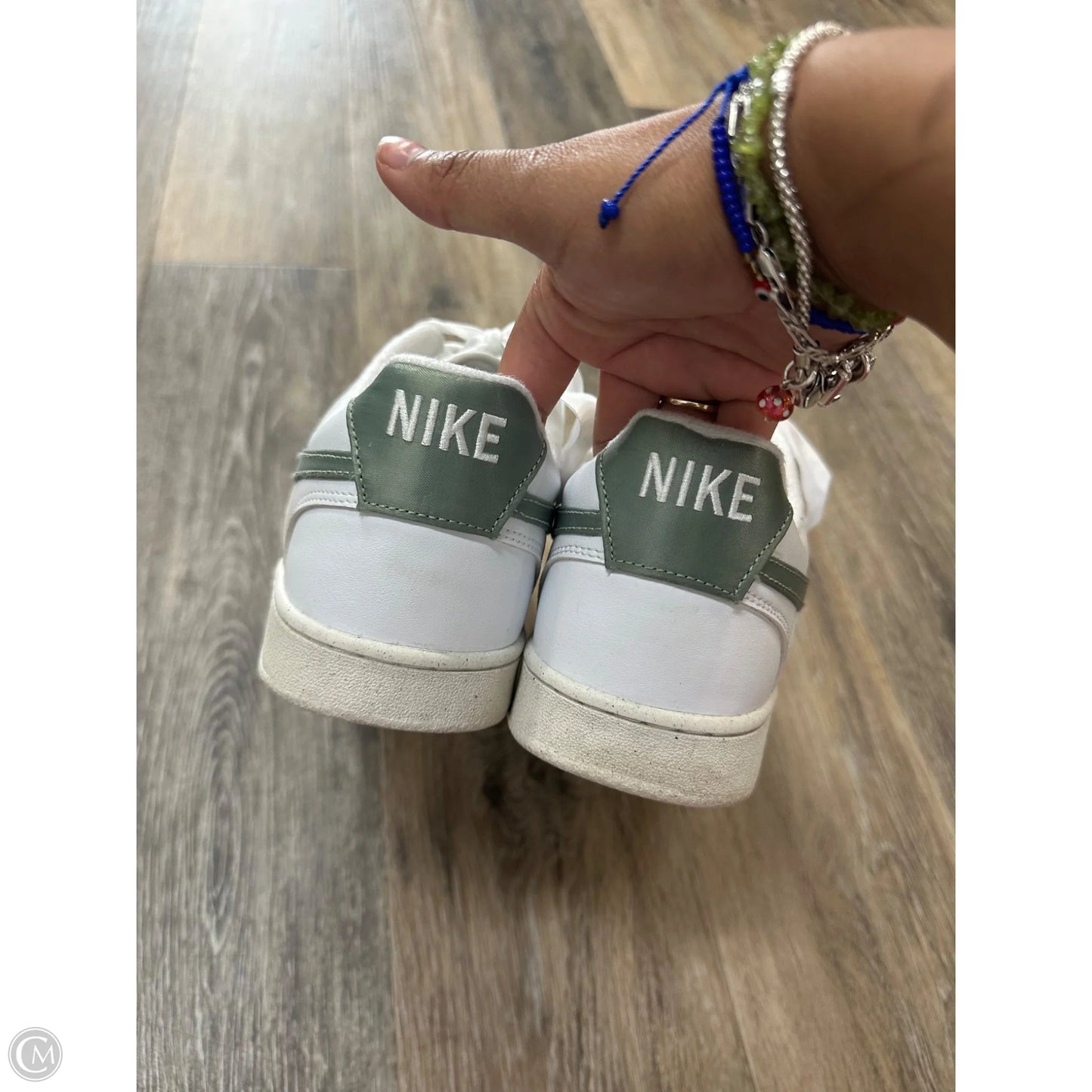 Shoes Athletic By Nike In White, Size: 12