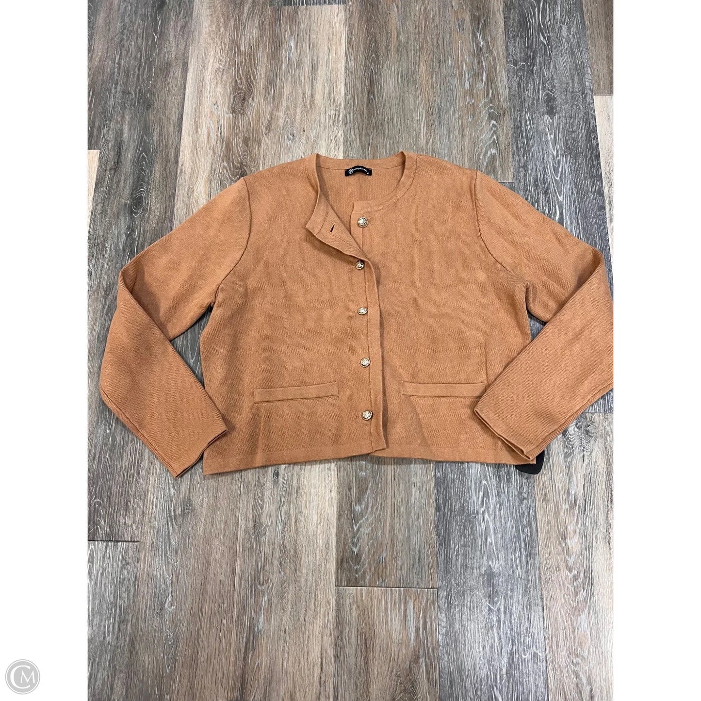 ^Sweater Cardigan By Pretty Garden In Tan, Size: M