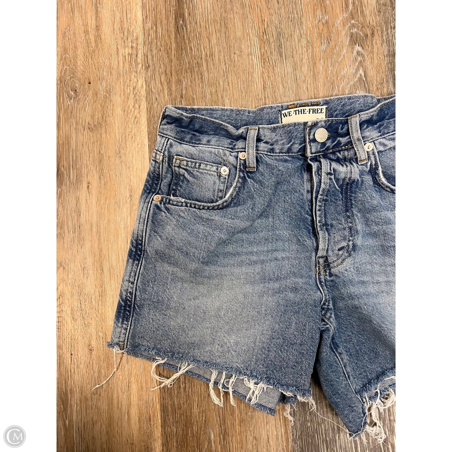 Shorts By Free People In Blue Denim, Size: 1/25
