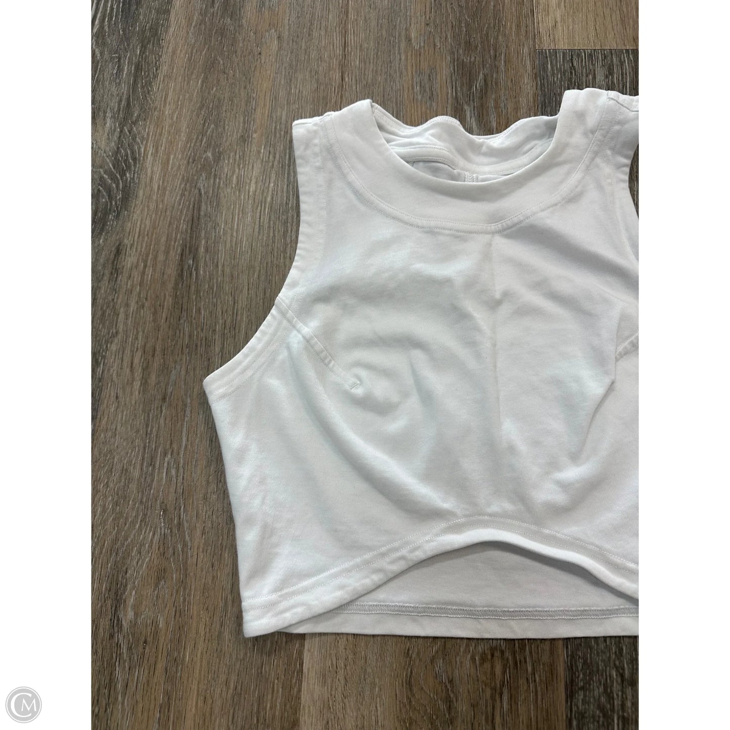 Athletic Tank Top By Lululemon In White, Size: 4