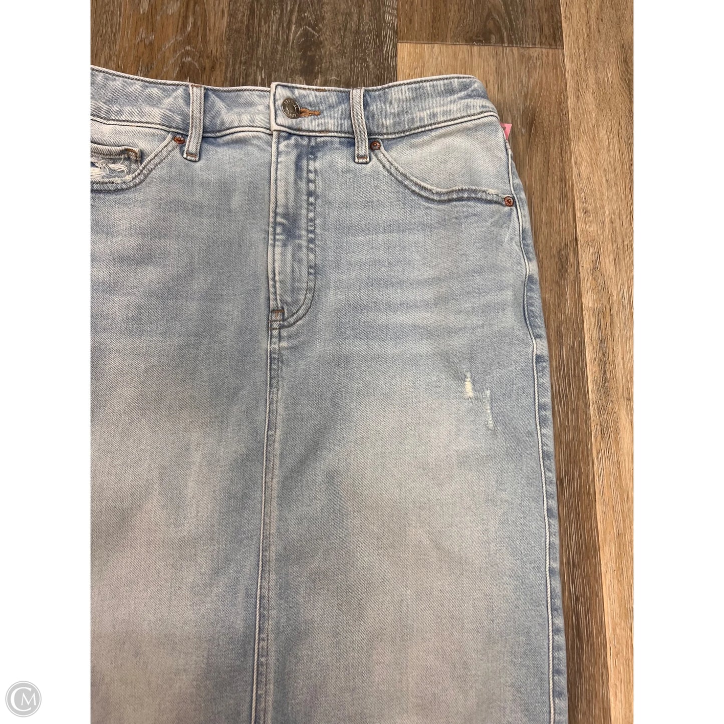 Skirt Maxi By Express In Blue Denim, Size: 4