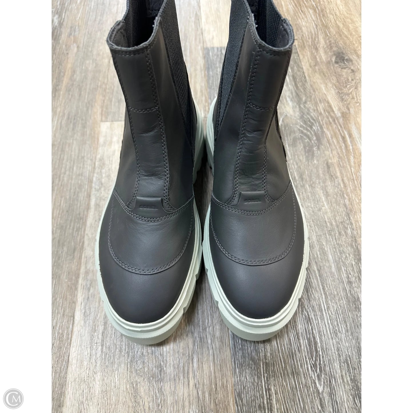 Boots Ankle Flats By Sorel In Grey & White, Size: 8.5