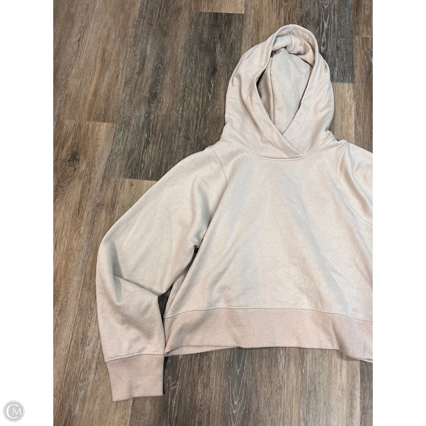 Athletic Sweatshirt Hoodie By Lululemon In Beige, Size: 12