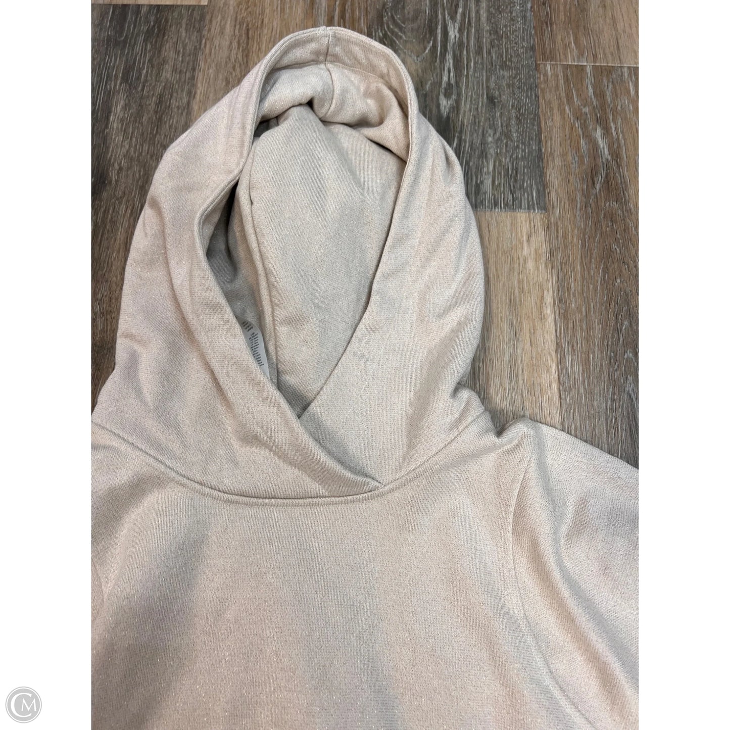 Athletic Sweatshirt Hoodie By Lululemon In Beige, Size: 12