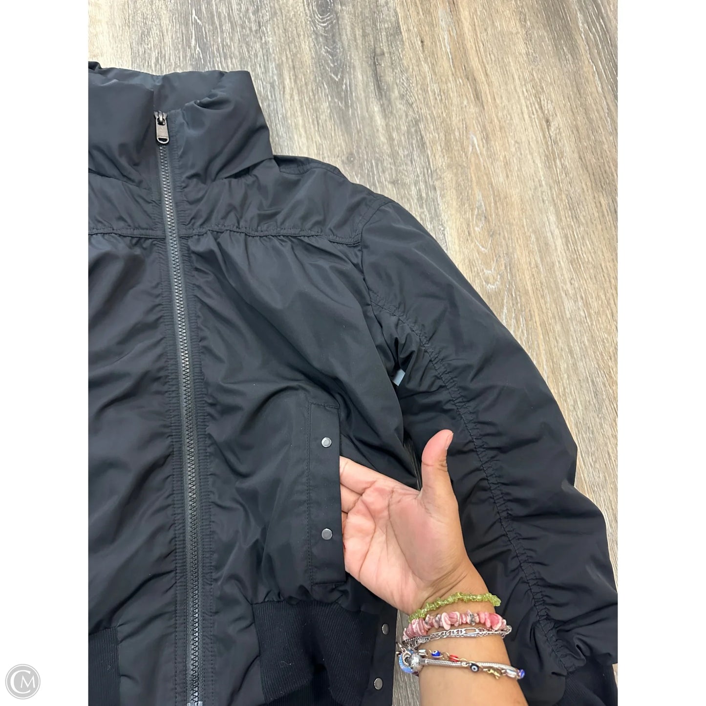 Athletic Jacket By Athleta In Black, Size: Xxs