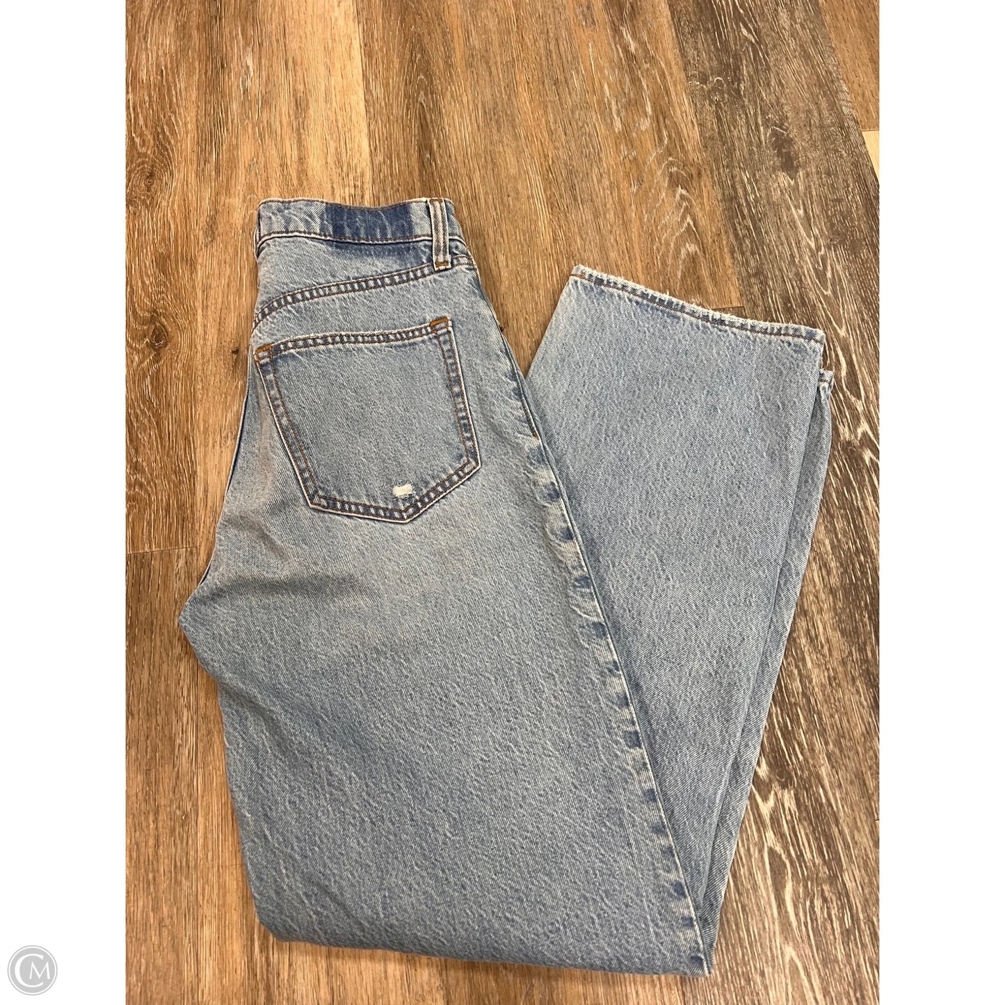 Jeans Wide Leg By Abercrombie And Fitch In Blue Denim, Size: 2