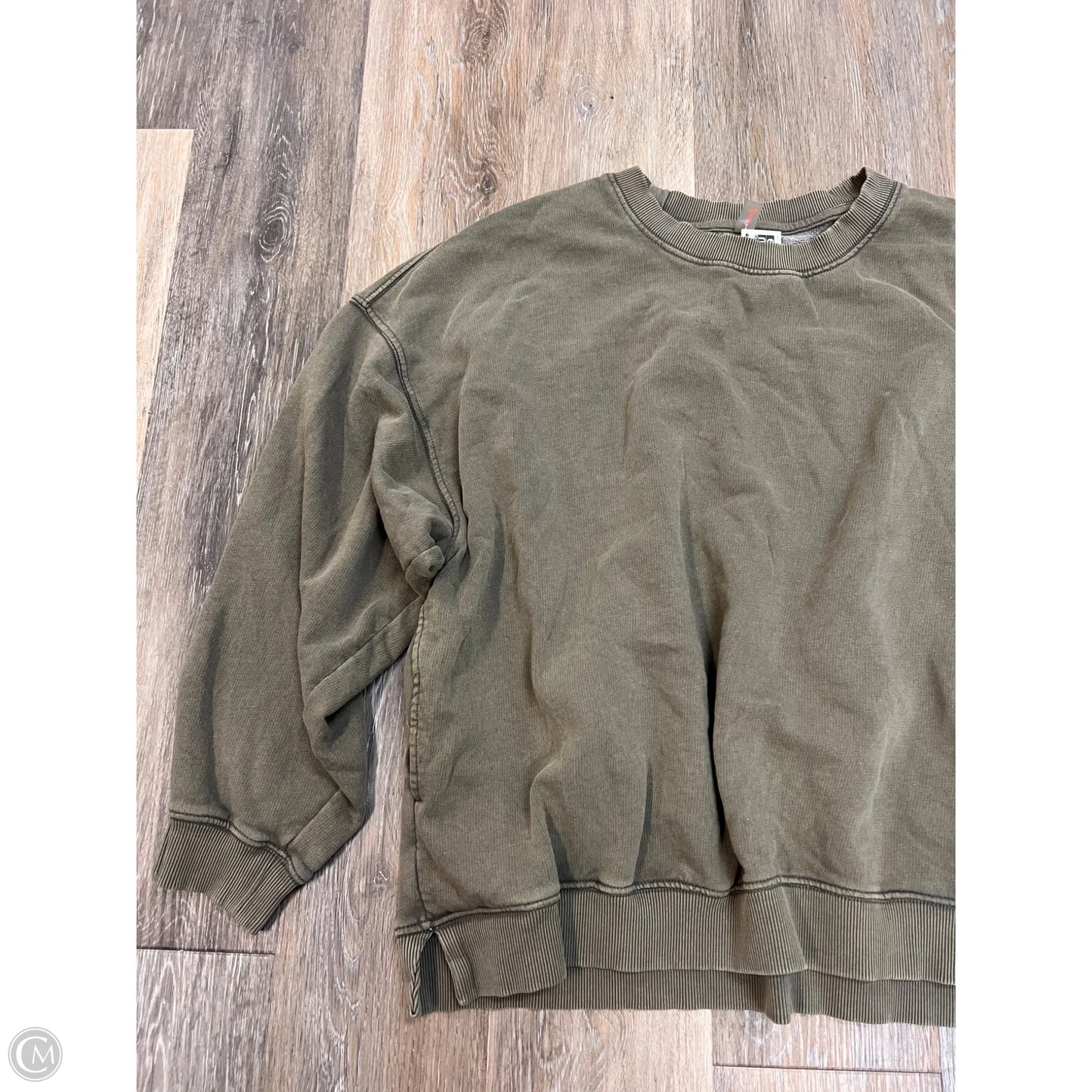 Sweatshirt Crewneck By Free People In Green, Size: L