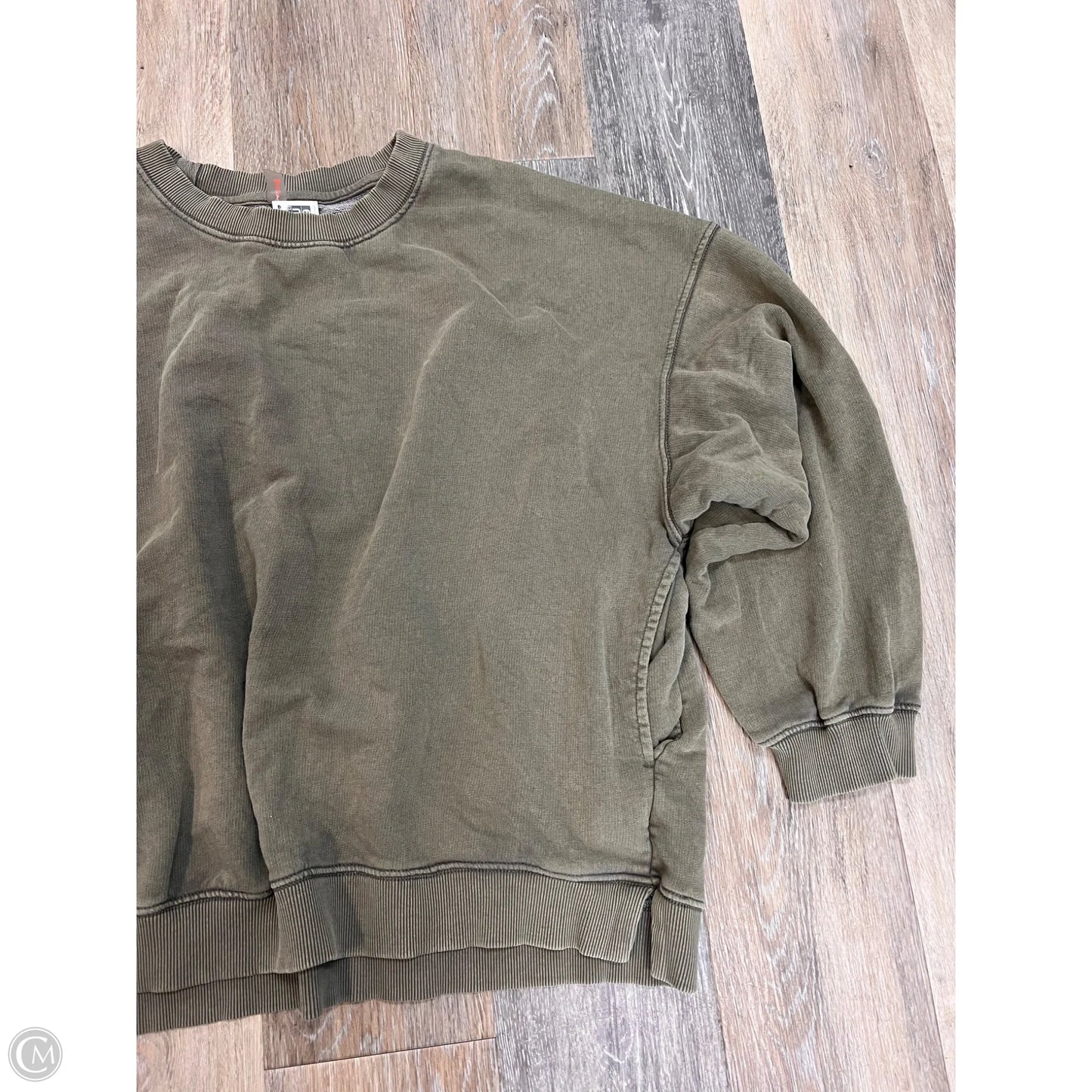Sweatshirt Crewneck By Free People In Green, Size: L