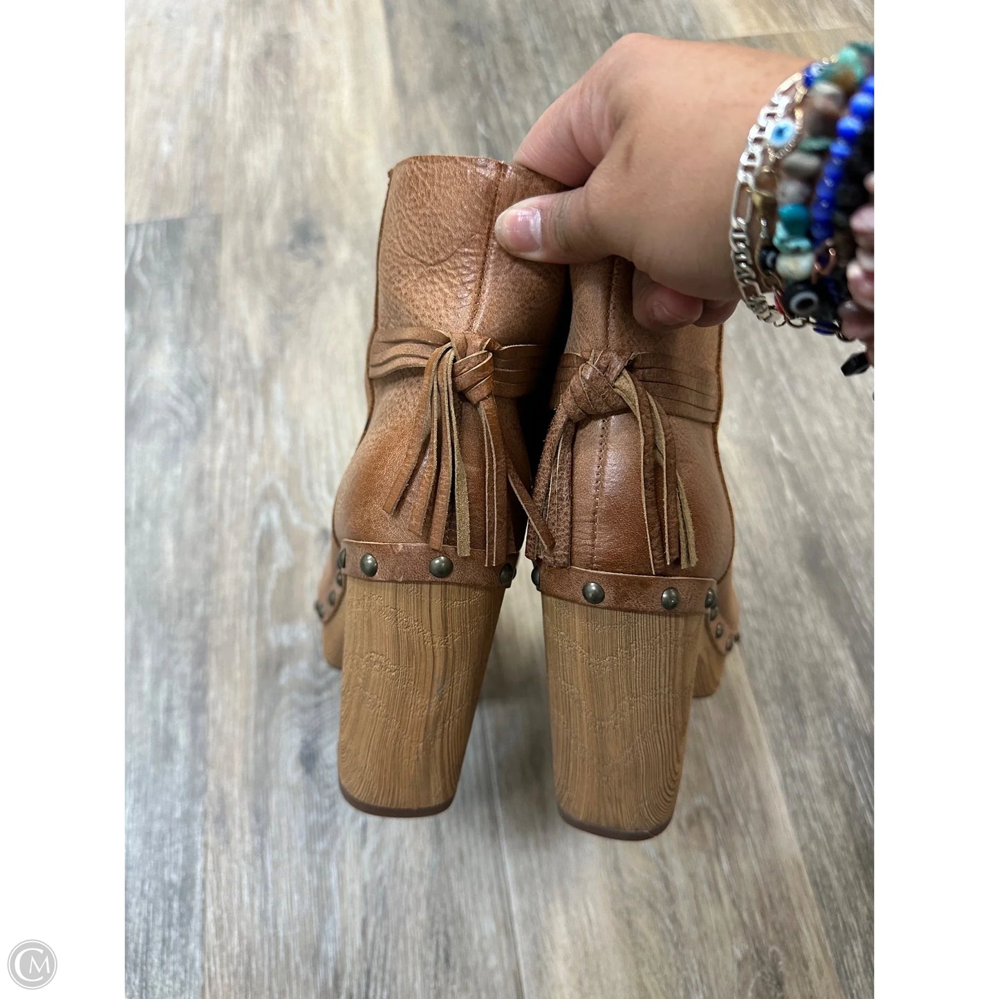 Boots Ankle Heels By Kork Ease In Brown, Size: 6