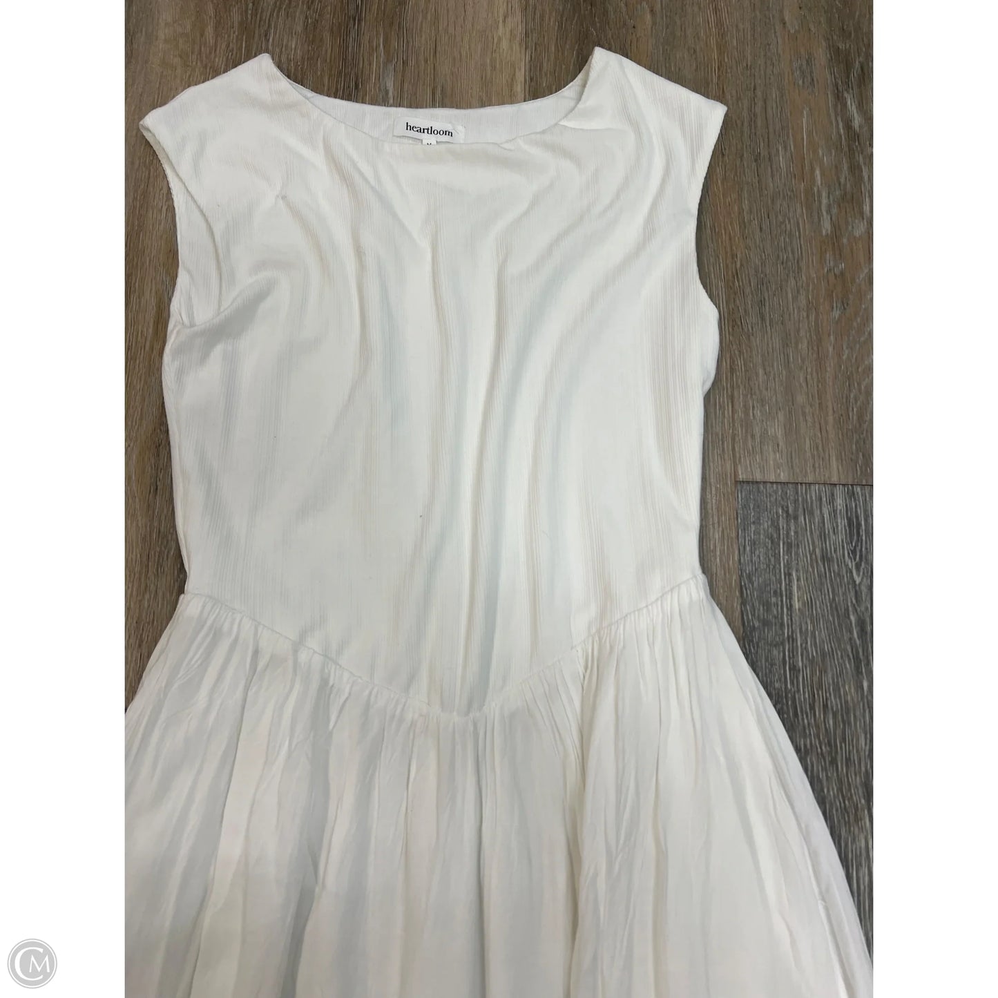 Dress Casual Midi By Heartloom In White, Size: M