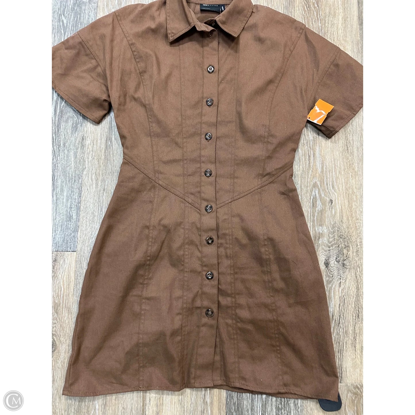 Dress Casual Short By Asos In Brown, Size: 4