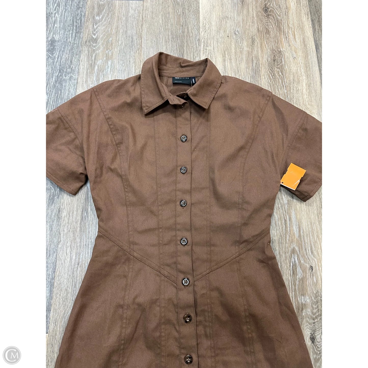 Dress Casual Short By Asos In Brown, Size: 4