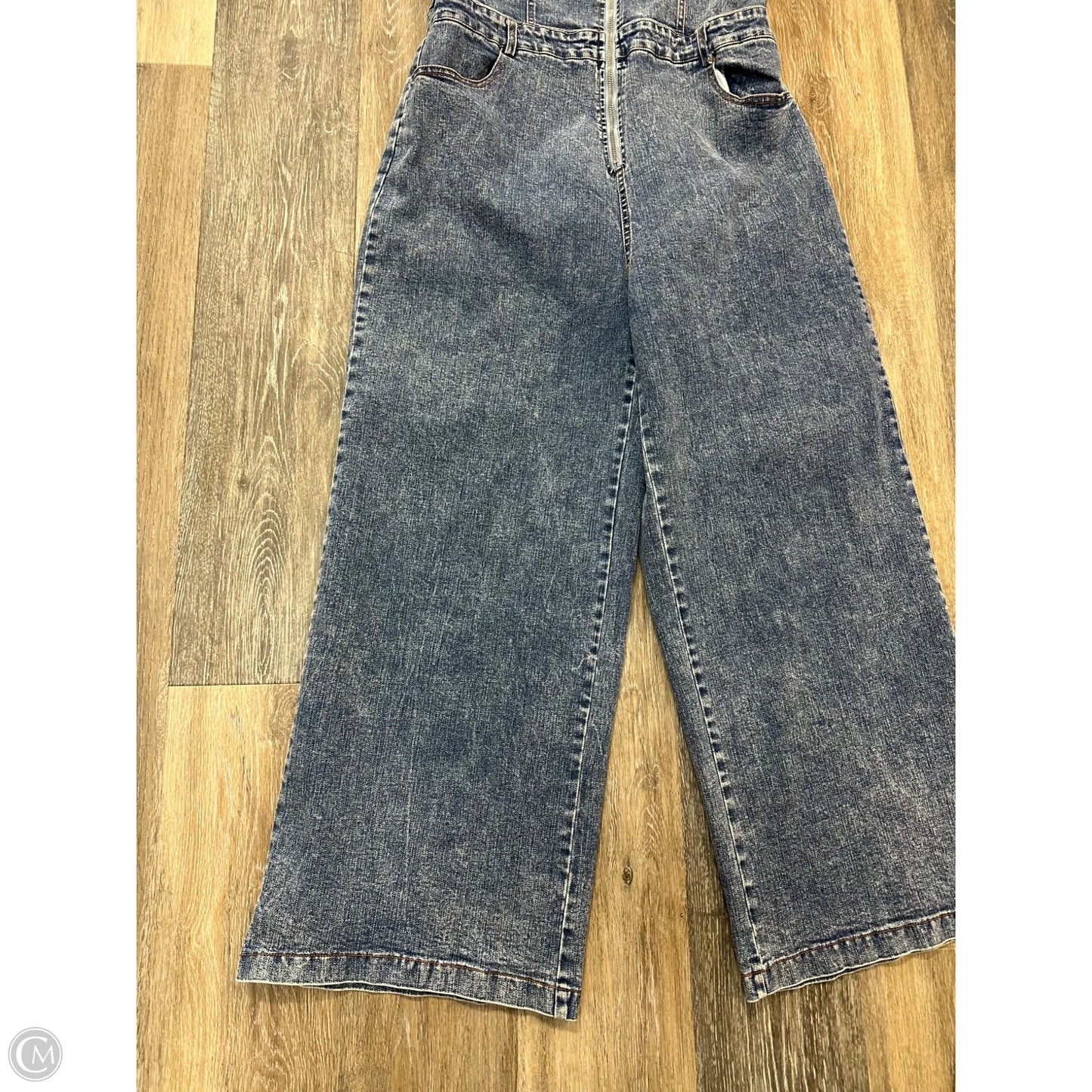 Jumpsuit By Gilli In Blue Denim, Size: L