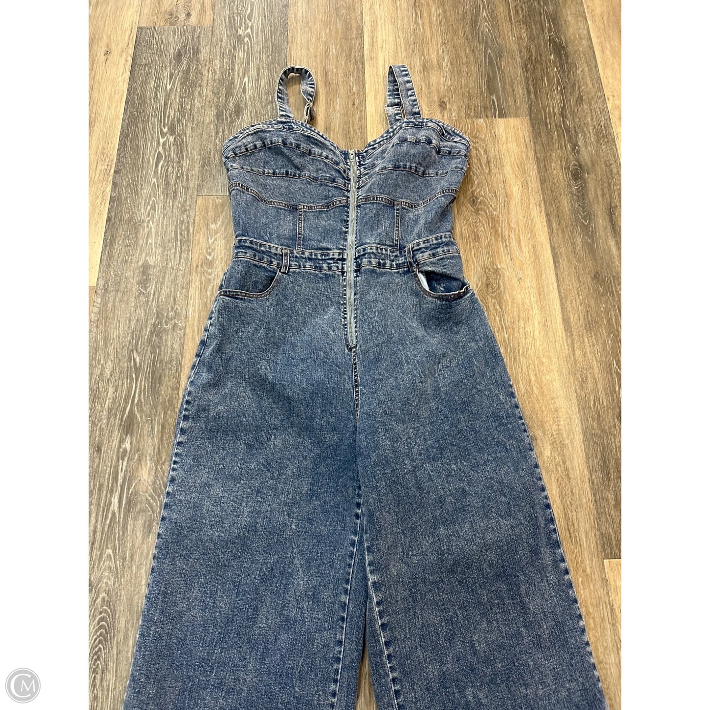 Jumpsuit By Gilli In Blue Denim, Size: L
