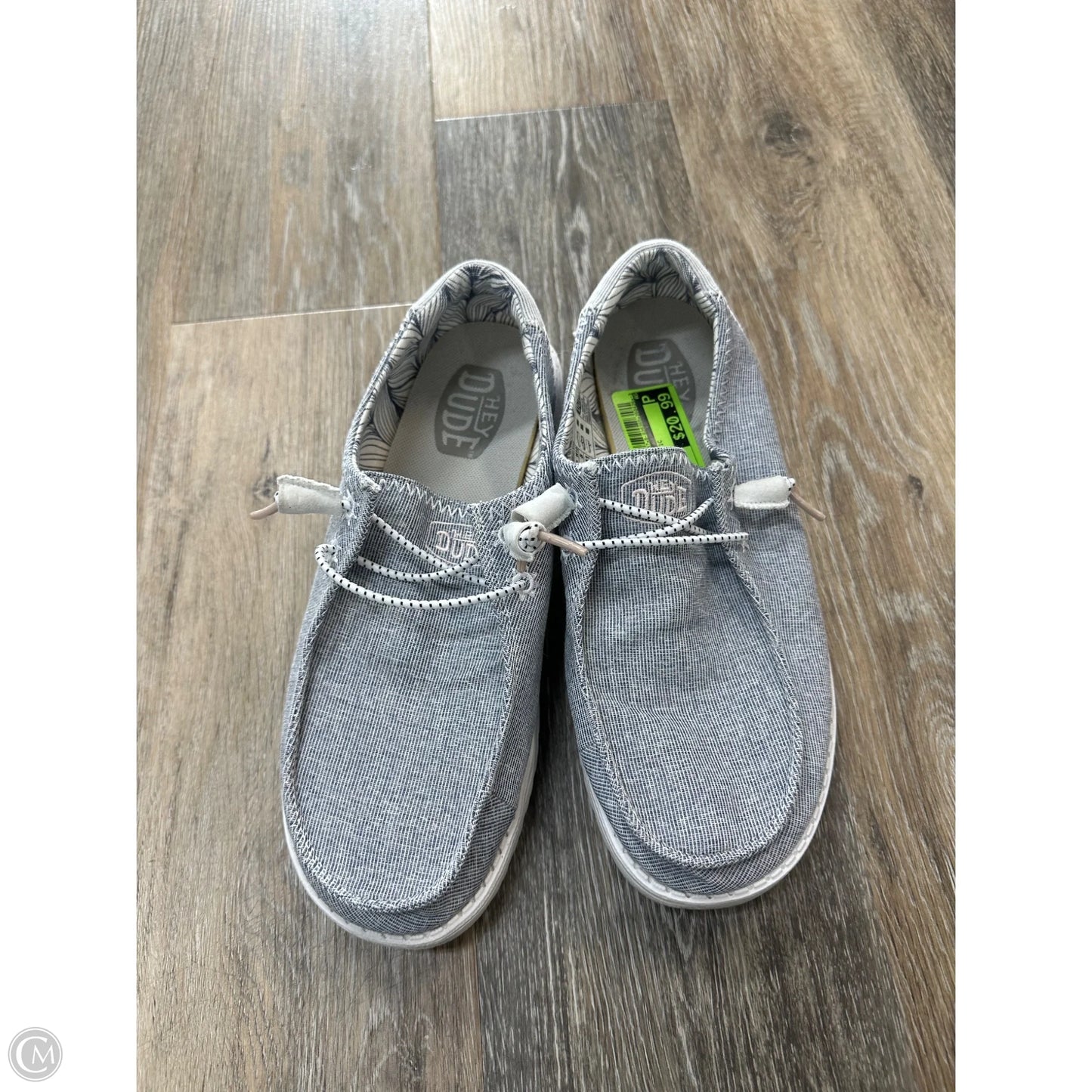 Shoes Athletic By Hey Dude In Grey, Size: 10