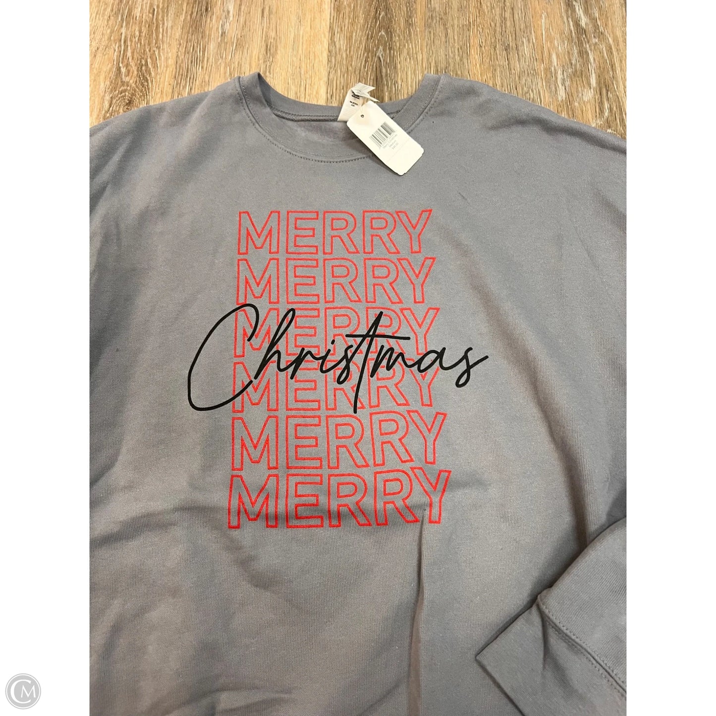 Sweatshirt Crewneck By Bella + Canvas In Blue, Size: M