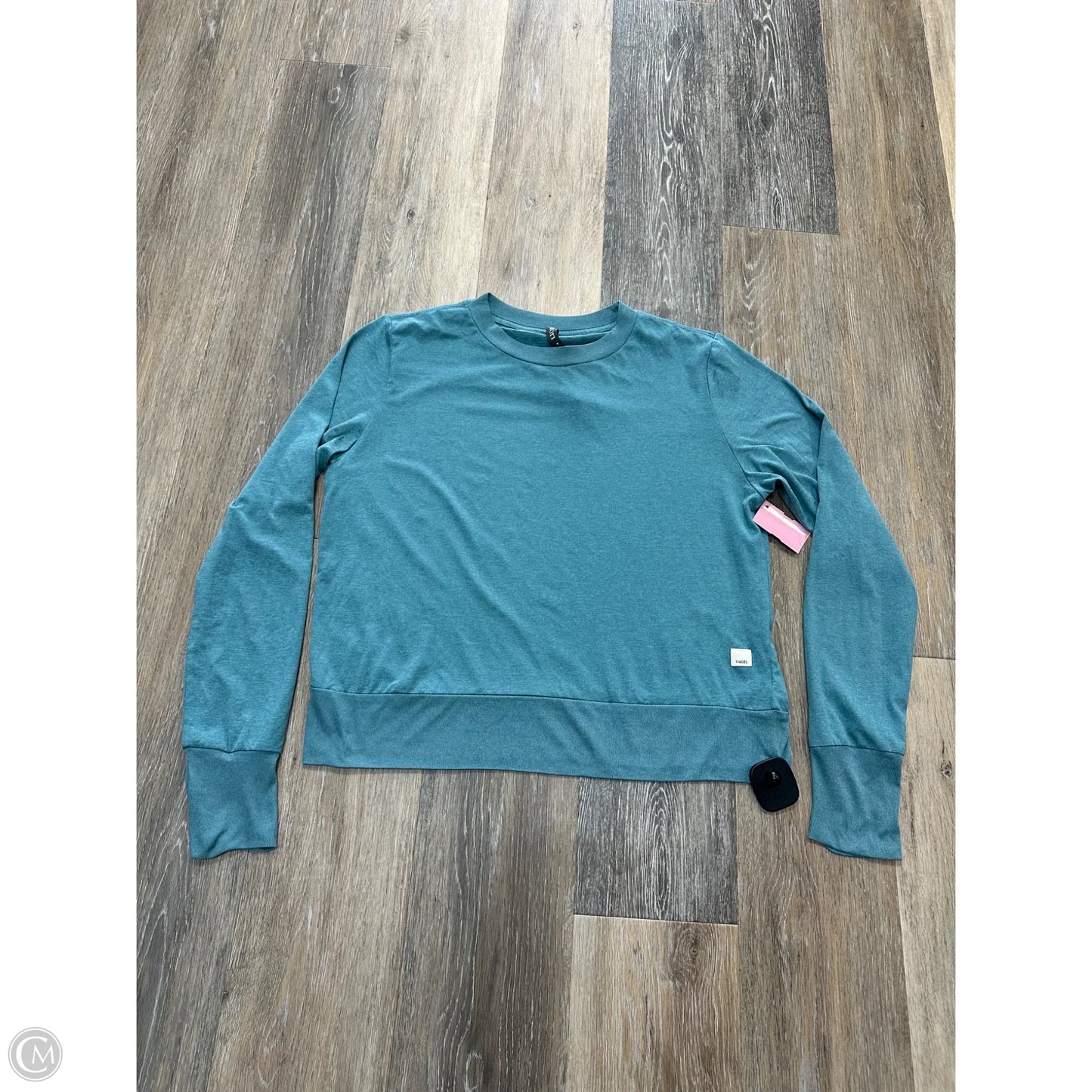 Athletic Top Long Sleeve Crewneck By Vuori In Blue, Size: M