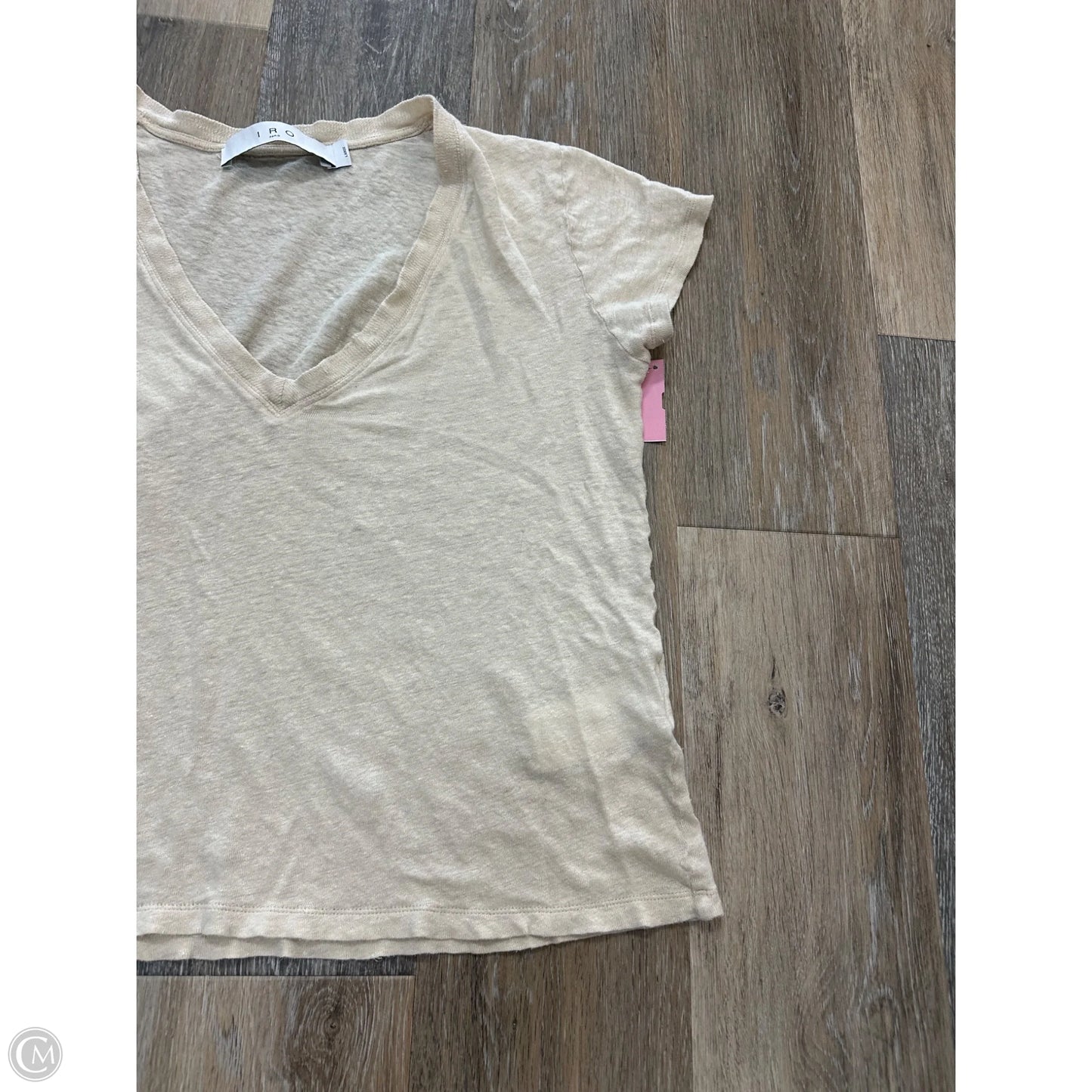 Top Short Sleeve By IRO In Cream, Size: L