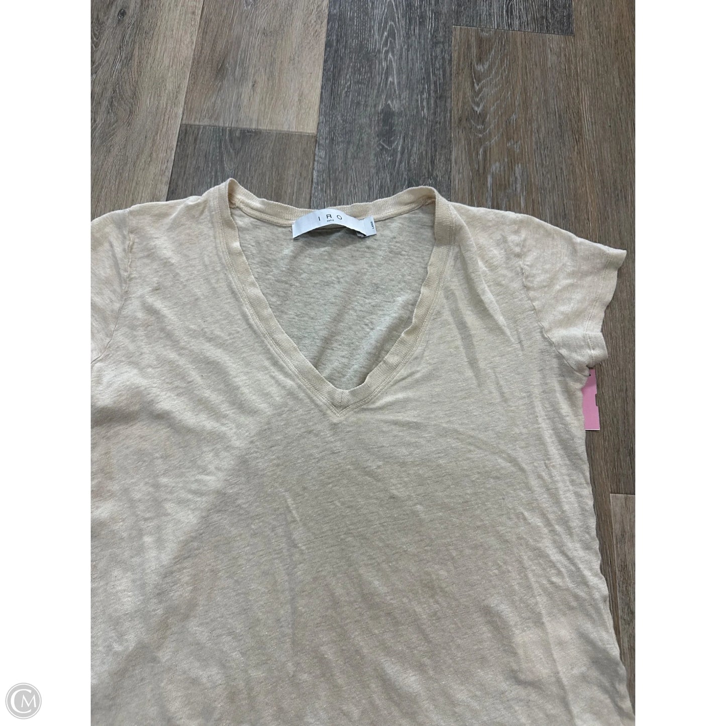 Top Short Sleeve By IRO In Cream, Size: L