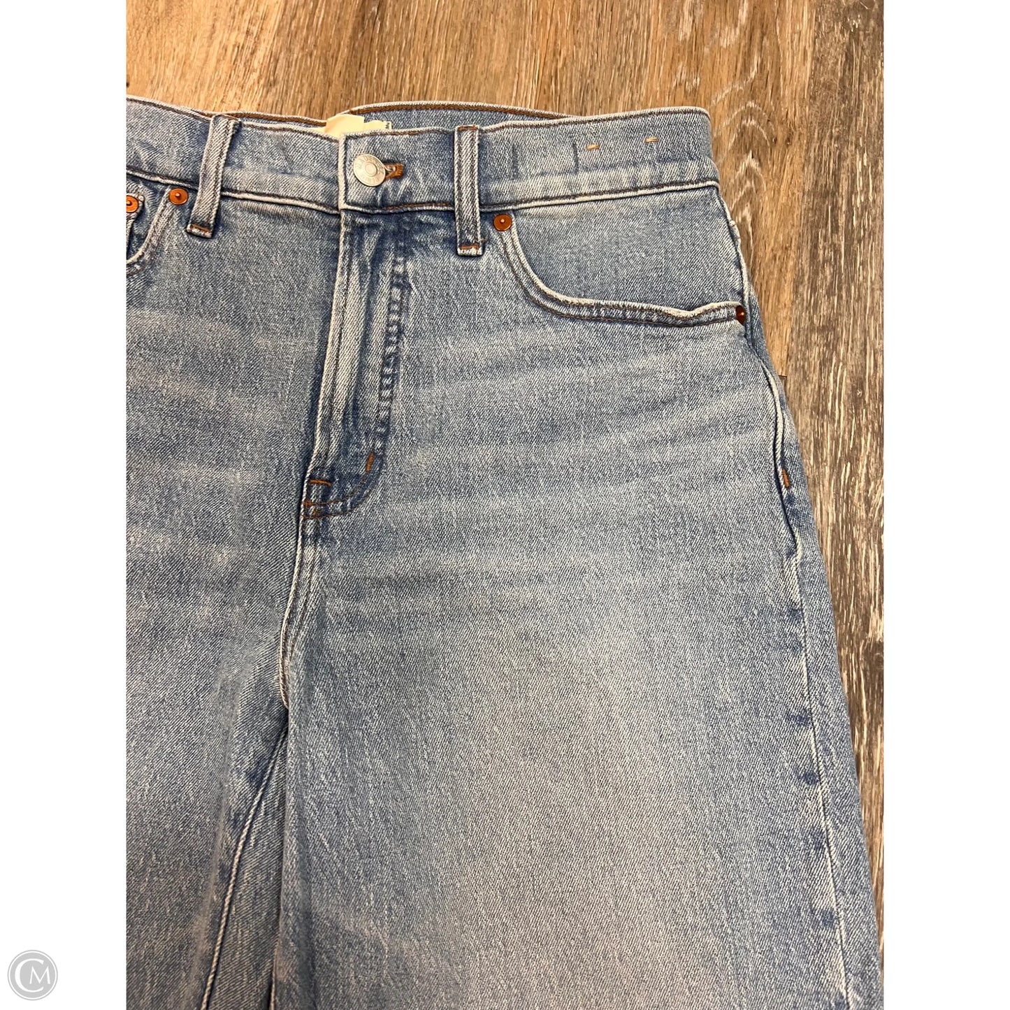 Jeans Cropped By Madewell In Blue Denim, Size: 8