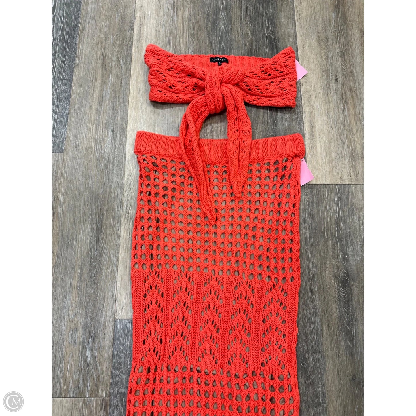 Skirt Set 2pc By Jlux Label In Orange, Size: Xl