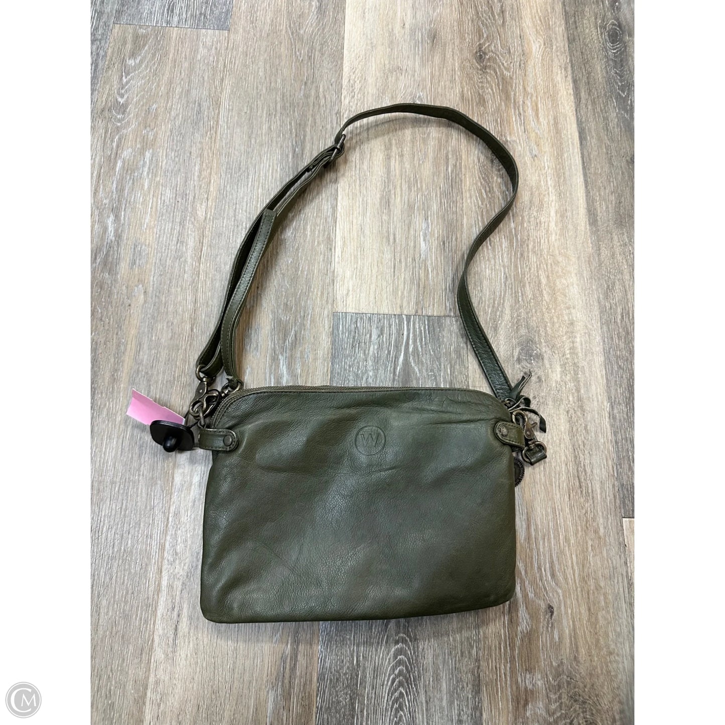 Crossbody Leather By Wanderers, Size: Medium