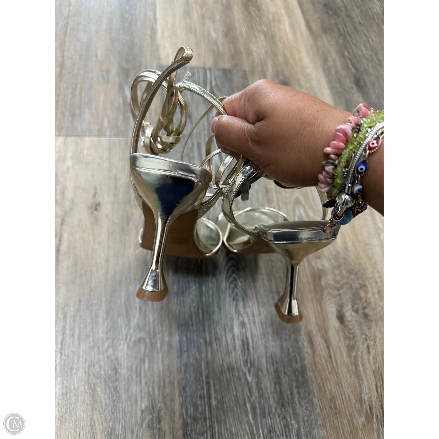 Shoes Heels Stiletto By Open Edit In Gold, Size: 6