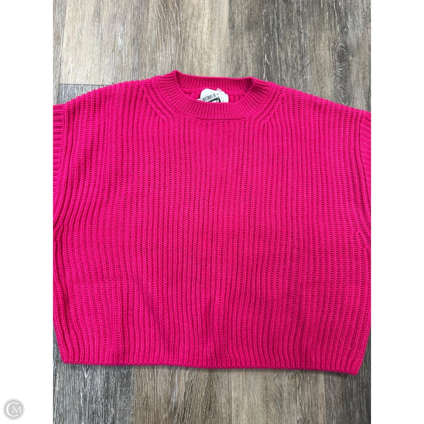 Sweater Short Sleeve By Stitches + Stripes In Pink, Size: L