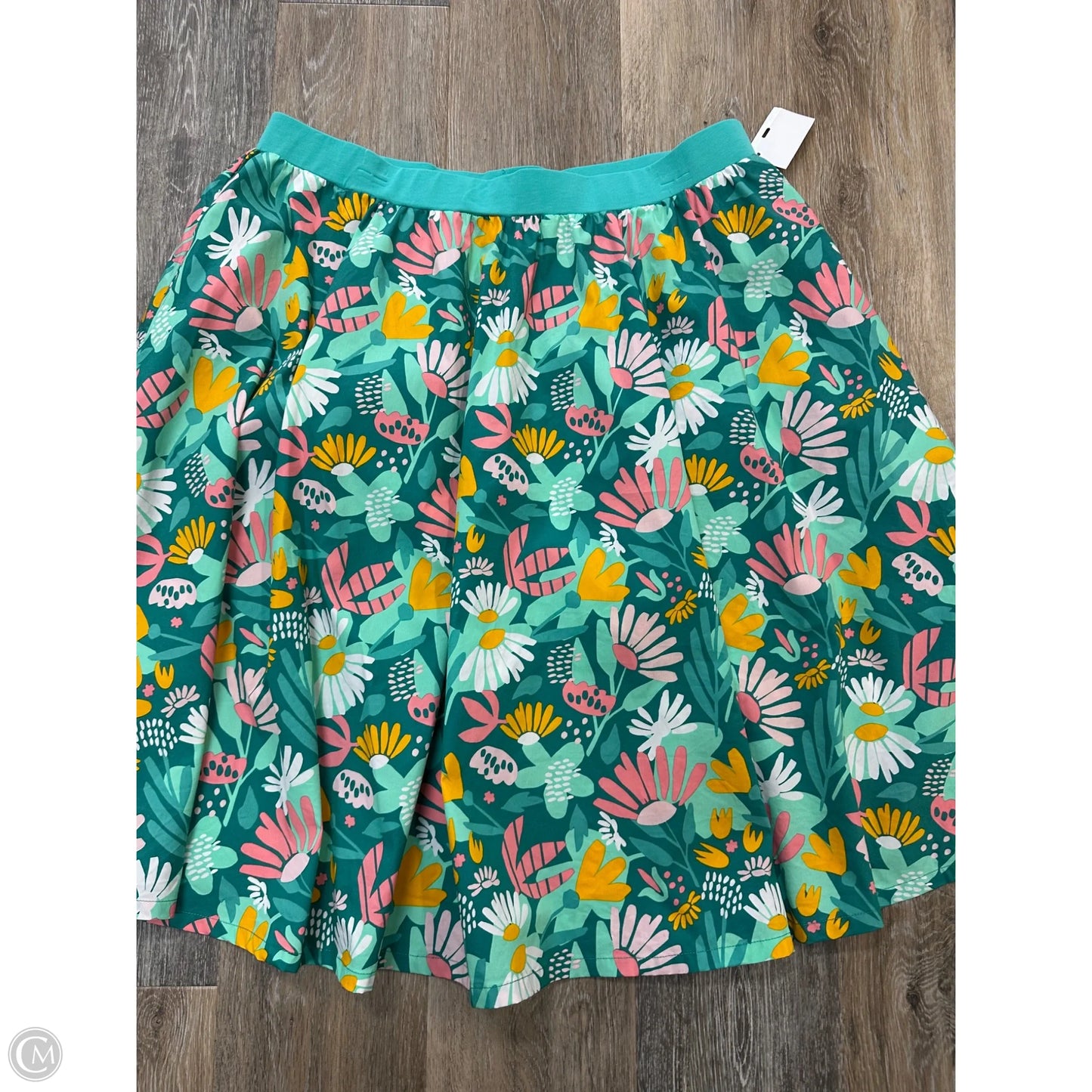 Skirt Midi By Wild Flowers In Blue, Size: Xlarge