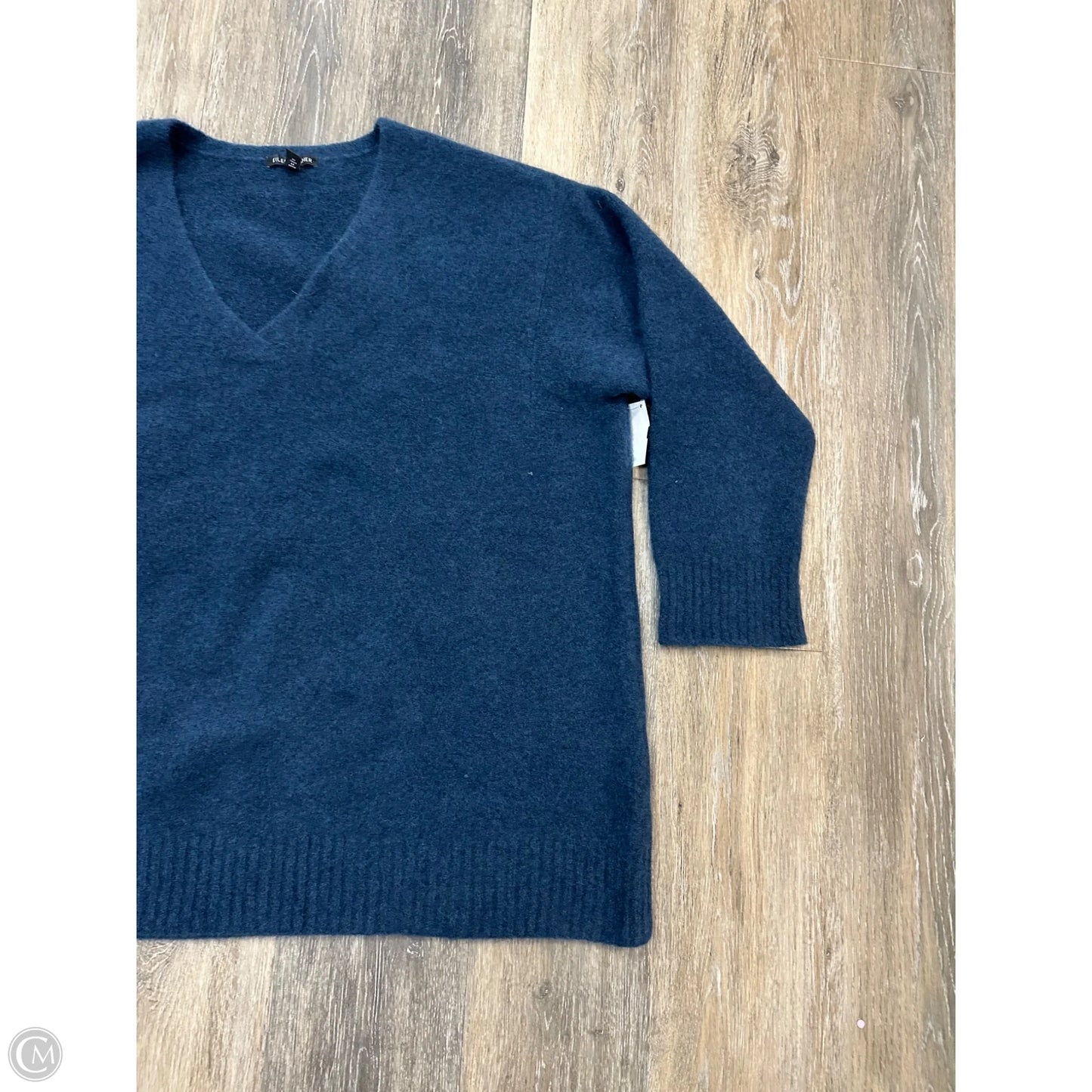 Sweater Cashmere By Eileen Fisher In Blue, Size: 1x