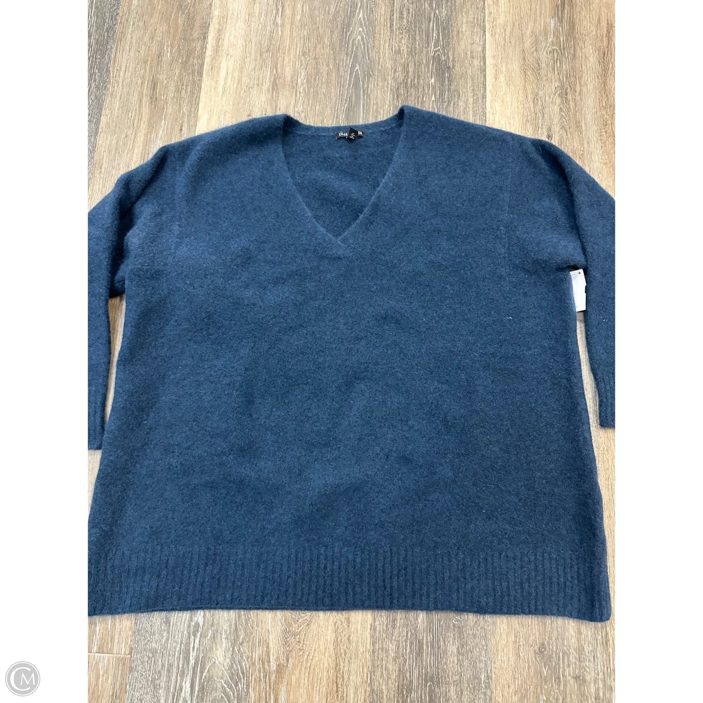 Sweater Cashmere By Eileen Fisher In Blue, Size: 1x