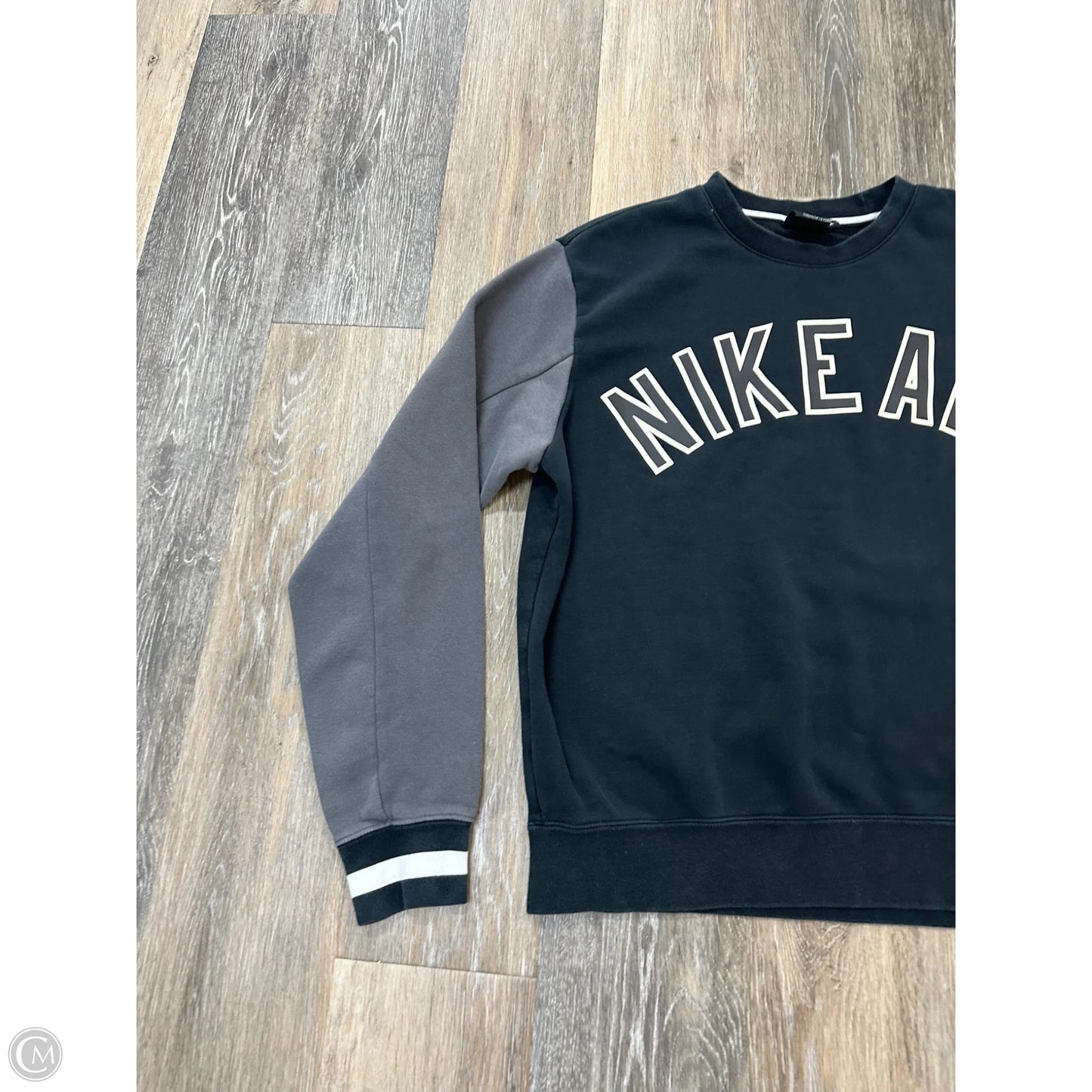 Sweatshirt Crewneck By Nike Apparel In Black, Size: S